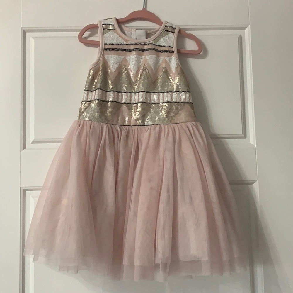 Pippa & Julia 3T sparkle pink dress